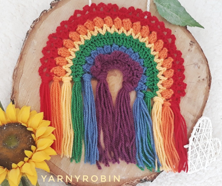 crochet rainbow